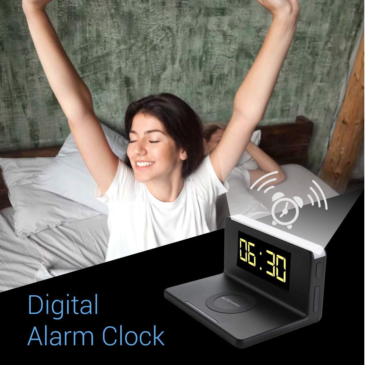 Portronics Freedom 4A Fast Charging Adapter with Wireless & Wired Qi Charging - 1002