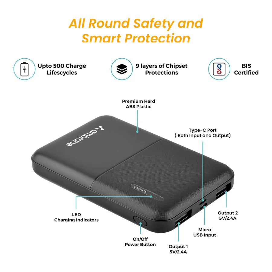 AMBRAINE PP511 POWERBANK 5K - 1083