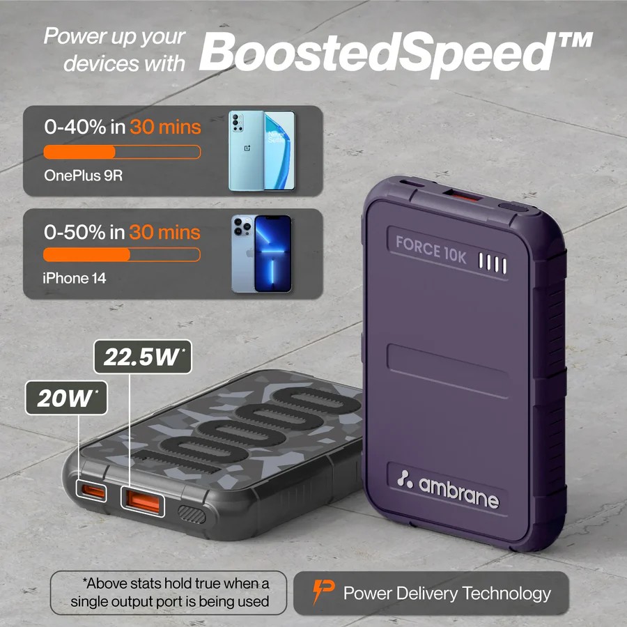 AMBRAINE FORCE POWERBANK 10K - 1123