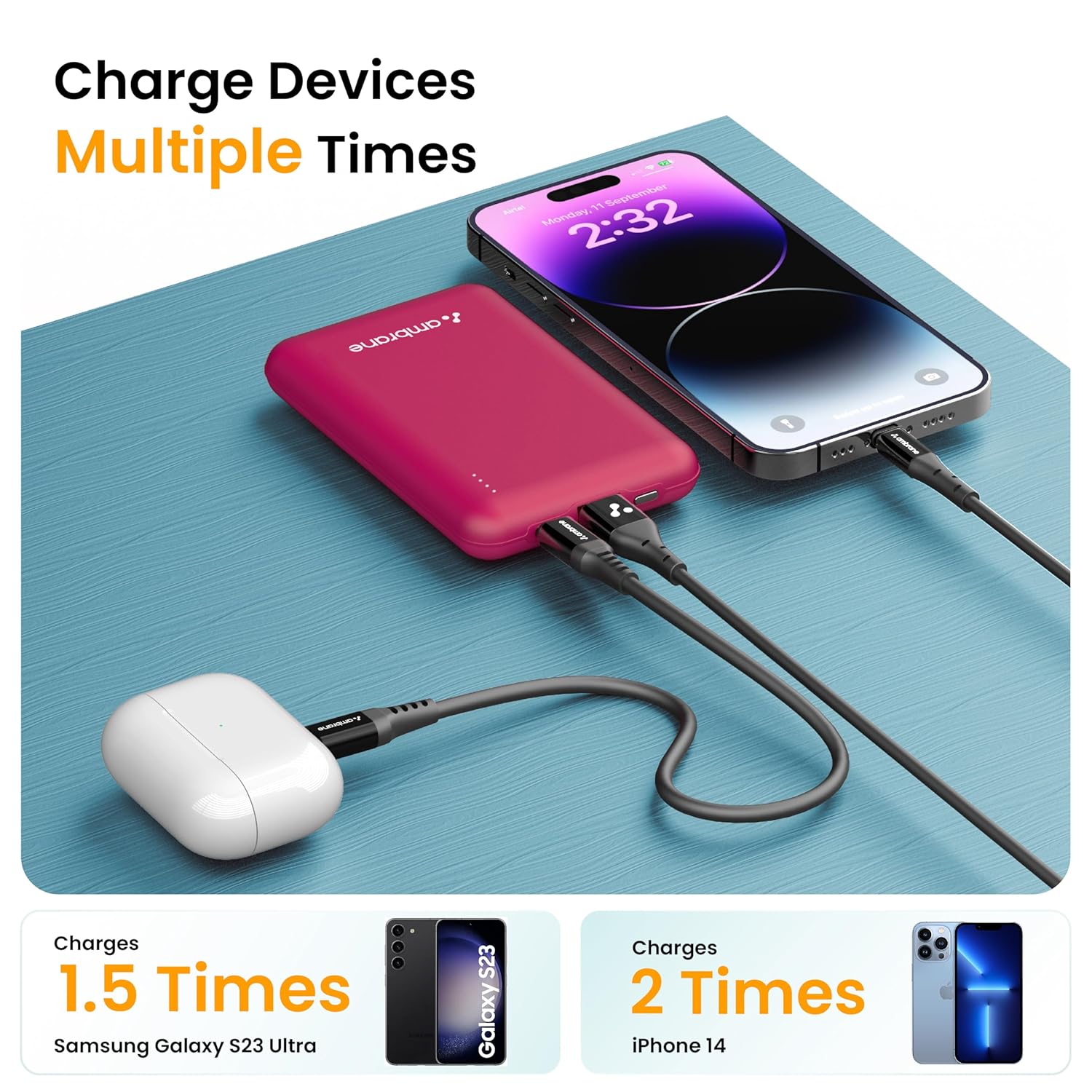 AMBRAINE POCKET POWERBANK 10K - 1133