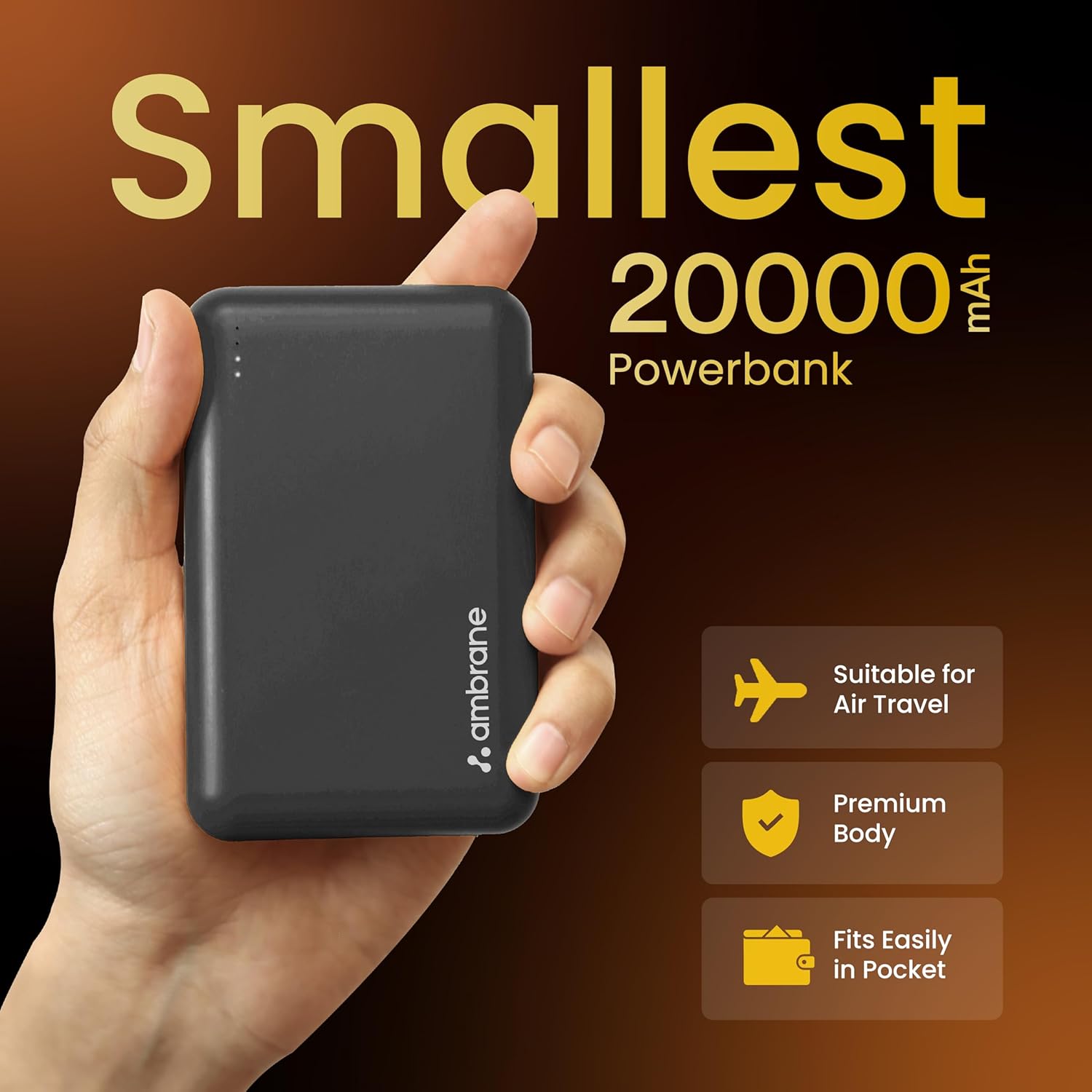 Ambraine PowerLit PowerBank 20K - 1149
