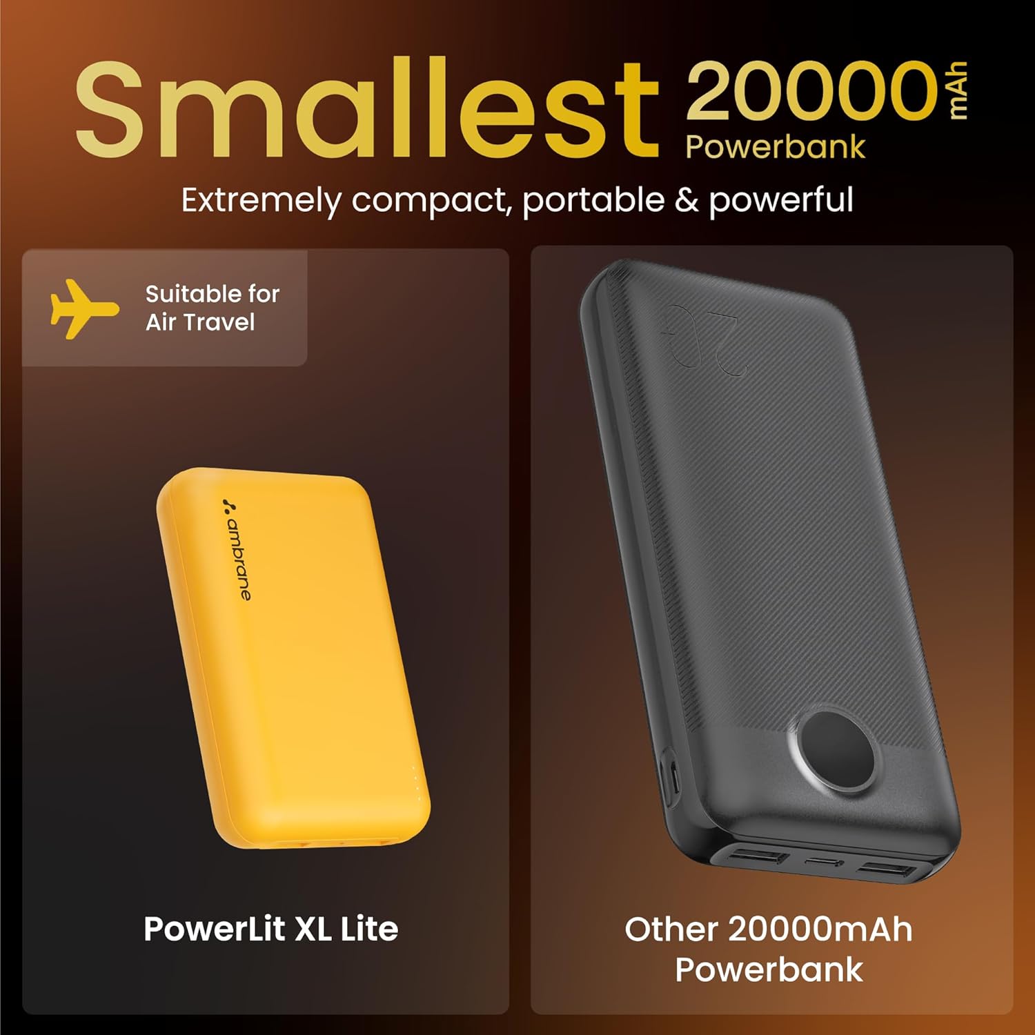 Ambraine PowerLit PowerBank 20K - 1154
