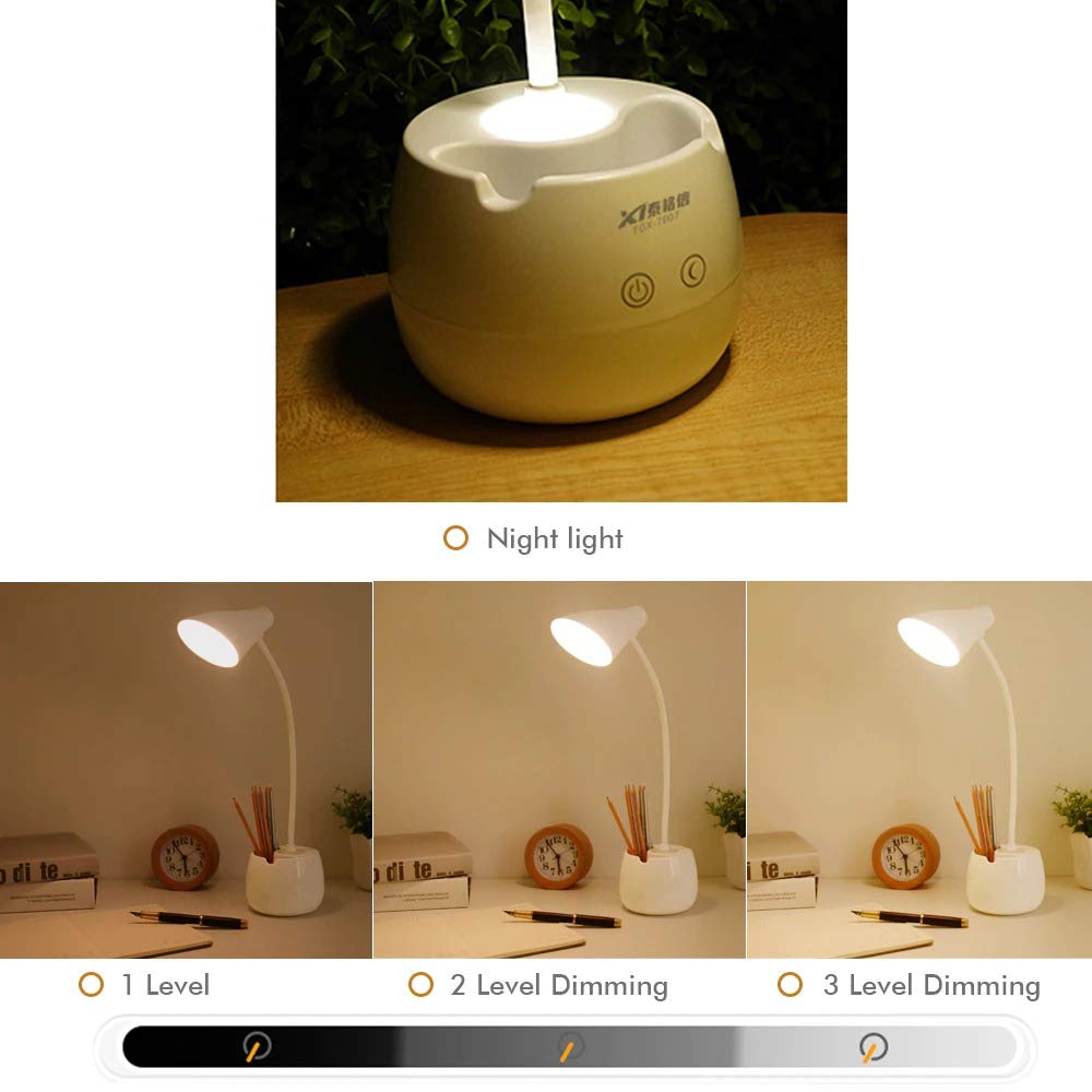 SIGMA – 3-Level Touch Sensor Desk & Night Light with USB Fast Charge - 1279