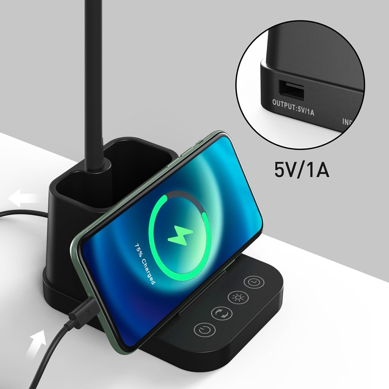 DESK LAMP cum WIRELESS CHARGING - 1292