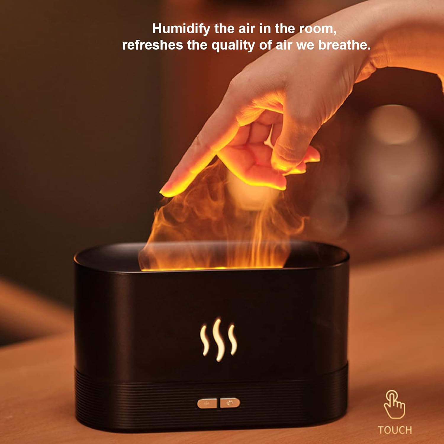 FLAME – Essential Oil Ultrasonic Aroma Diffuser & Humidifier - 1318