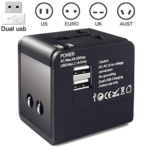 UNIVERSAL ADAPTER – Worldwide Travel Charger with USB Ports - 1321