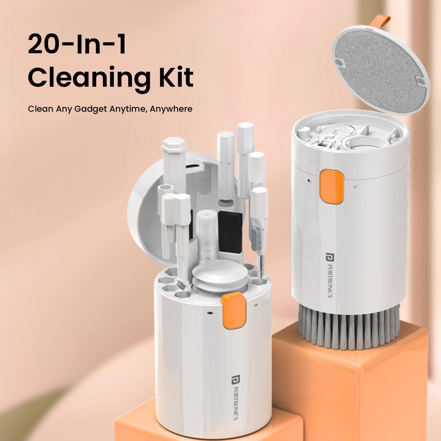 PORTRONICS CLEAN G 20-IN-1 – Multi-Purpose Gadget Cleaning Kit