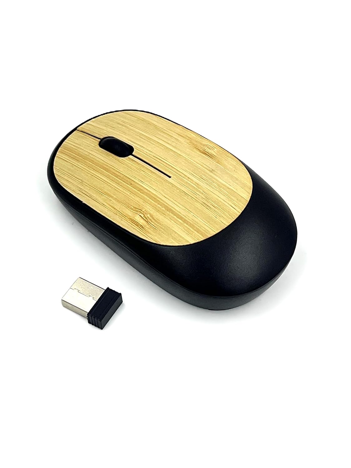 ECO MOUSE – Bamboo Wireless Mouse (Black) - 1334