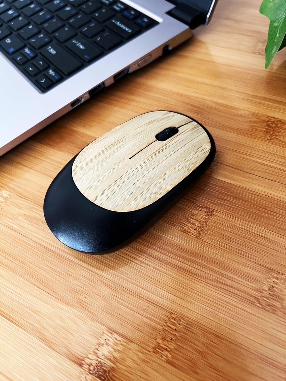 ECO MOUSE – Bamboo Wireless Mouse (Black) - 1339