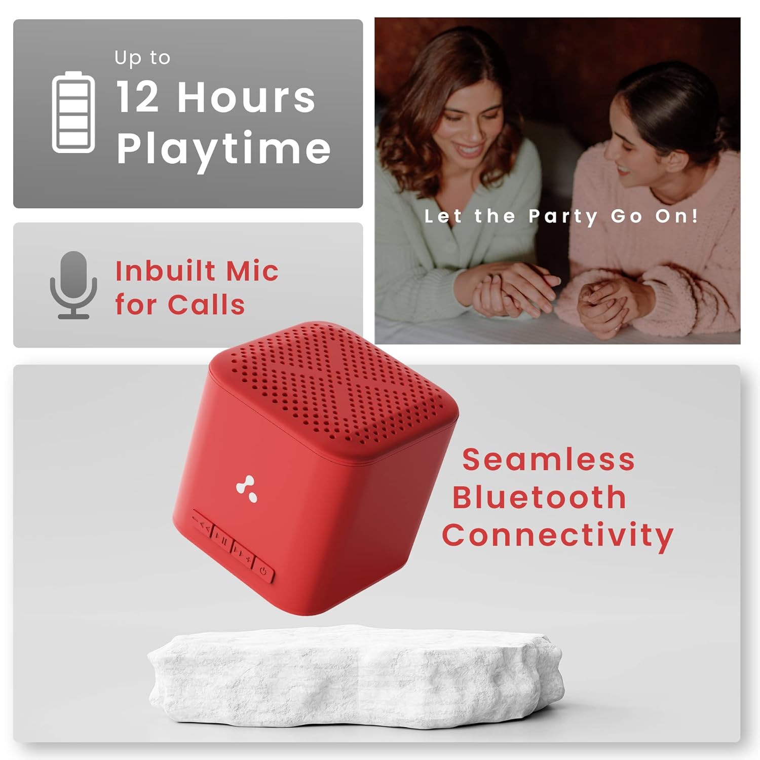 Ambrane Evoke Cube⁺ Bluetooth Speaker - 1342