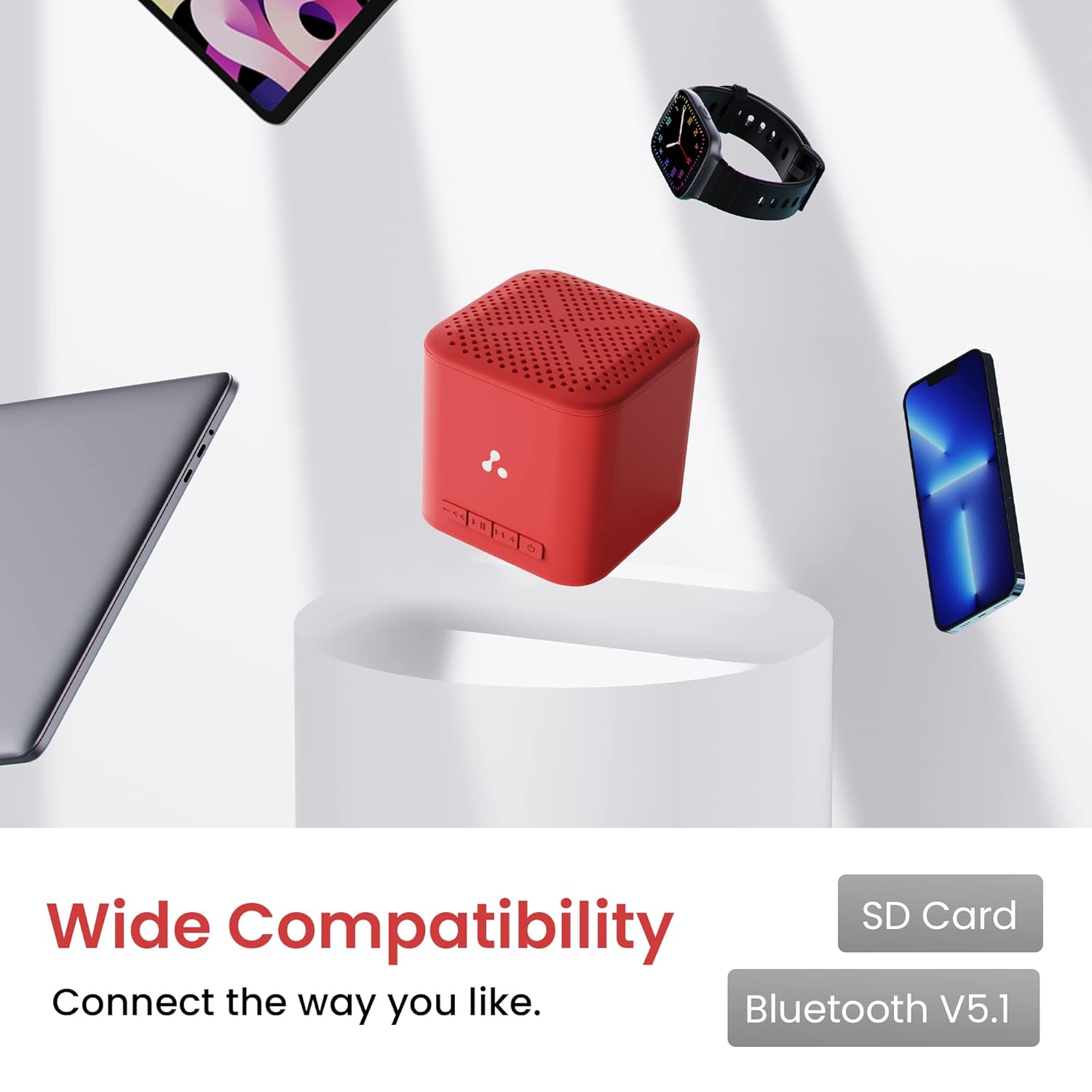 Ambrane Evoke Cube⁺ Bluetooth Speaker - 1343