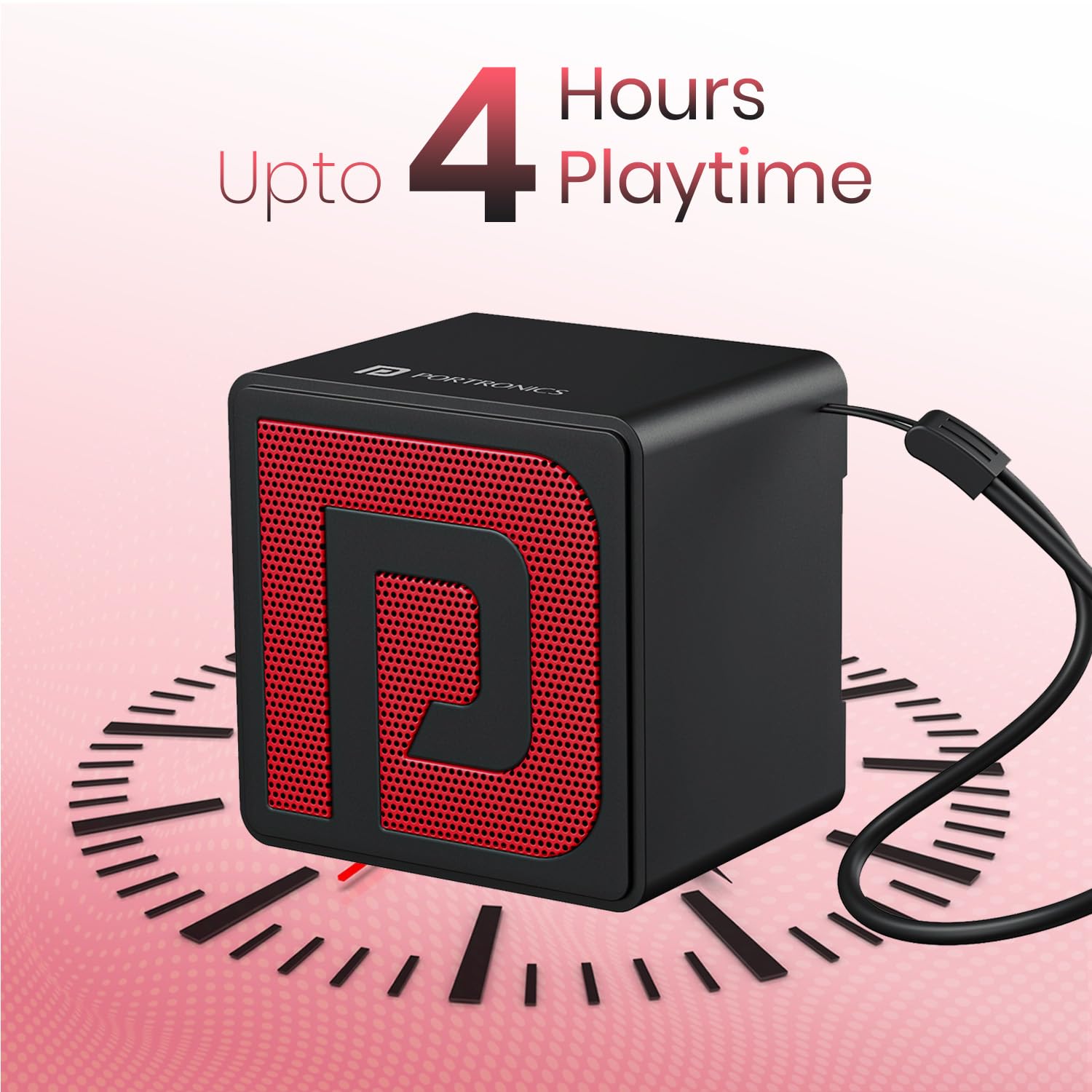 Portronics Nugget – HD Sound Mini Portable Bluetooth Speaker - 1352