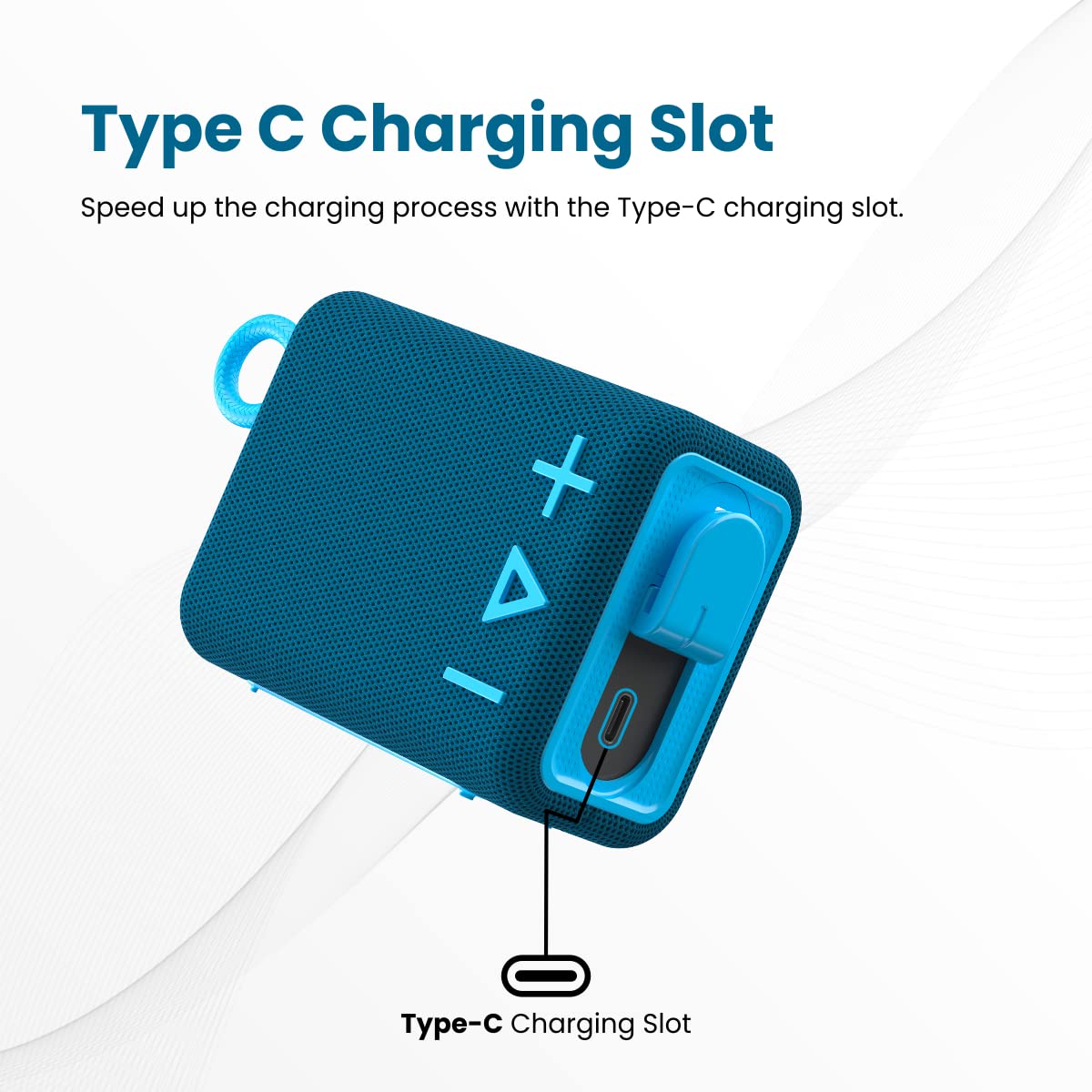 Portronics Breeze 4 – Pocket-Size Wireless Bluetooth Speaker - 1361