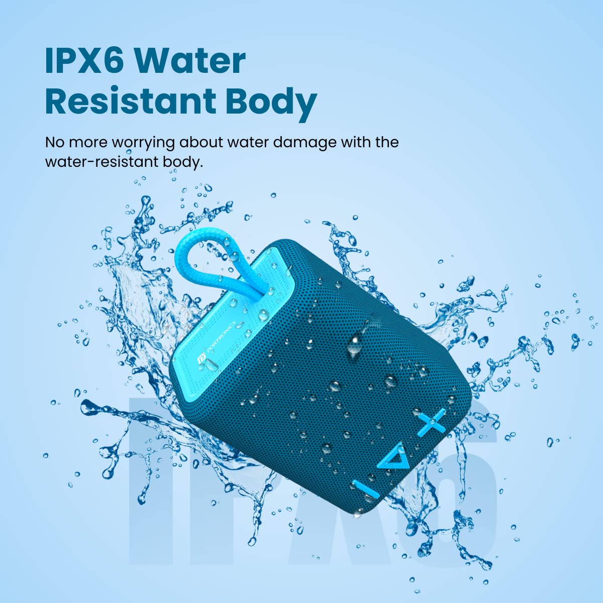 Portronics Breeze 4 – Pocket-Size Wireless Bluetooth Speaker - 1362