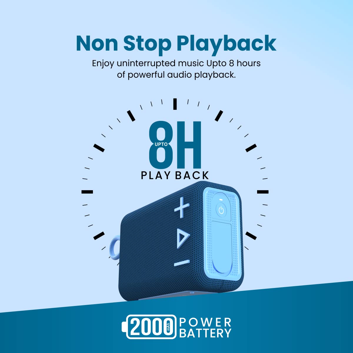 Portronics Breeze 4 – Pocket-Size Wireless Bluetooth Speaker - 1364