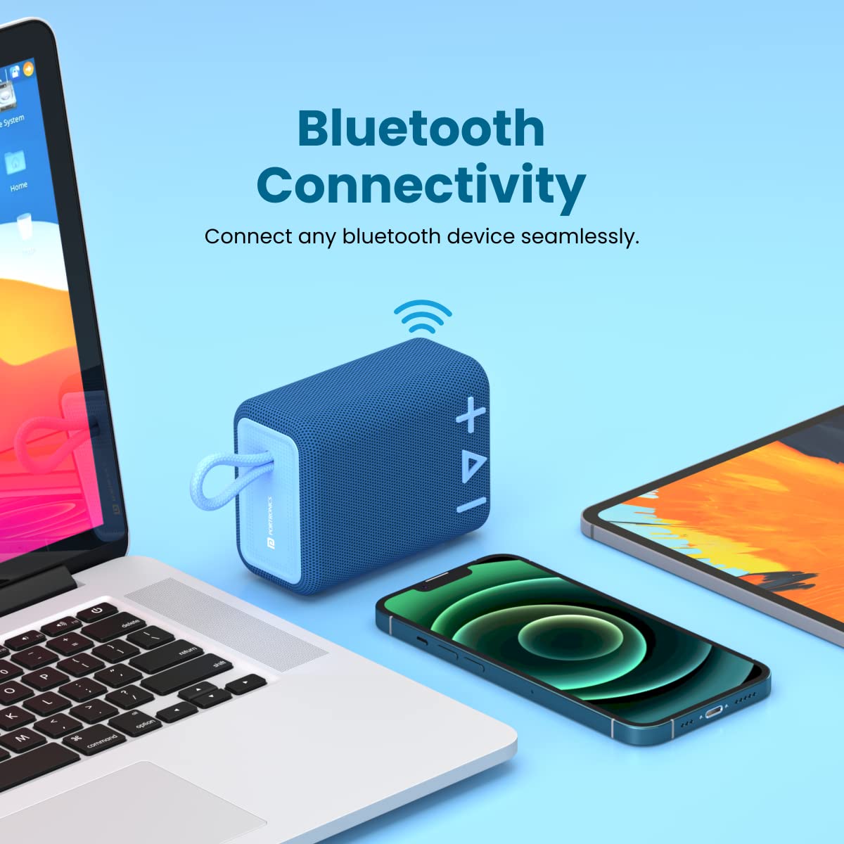 Portronics Breeze 4 – Pocket-Size Wireless Bluetooth Speaker - 1367