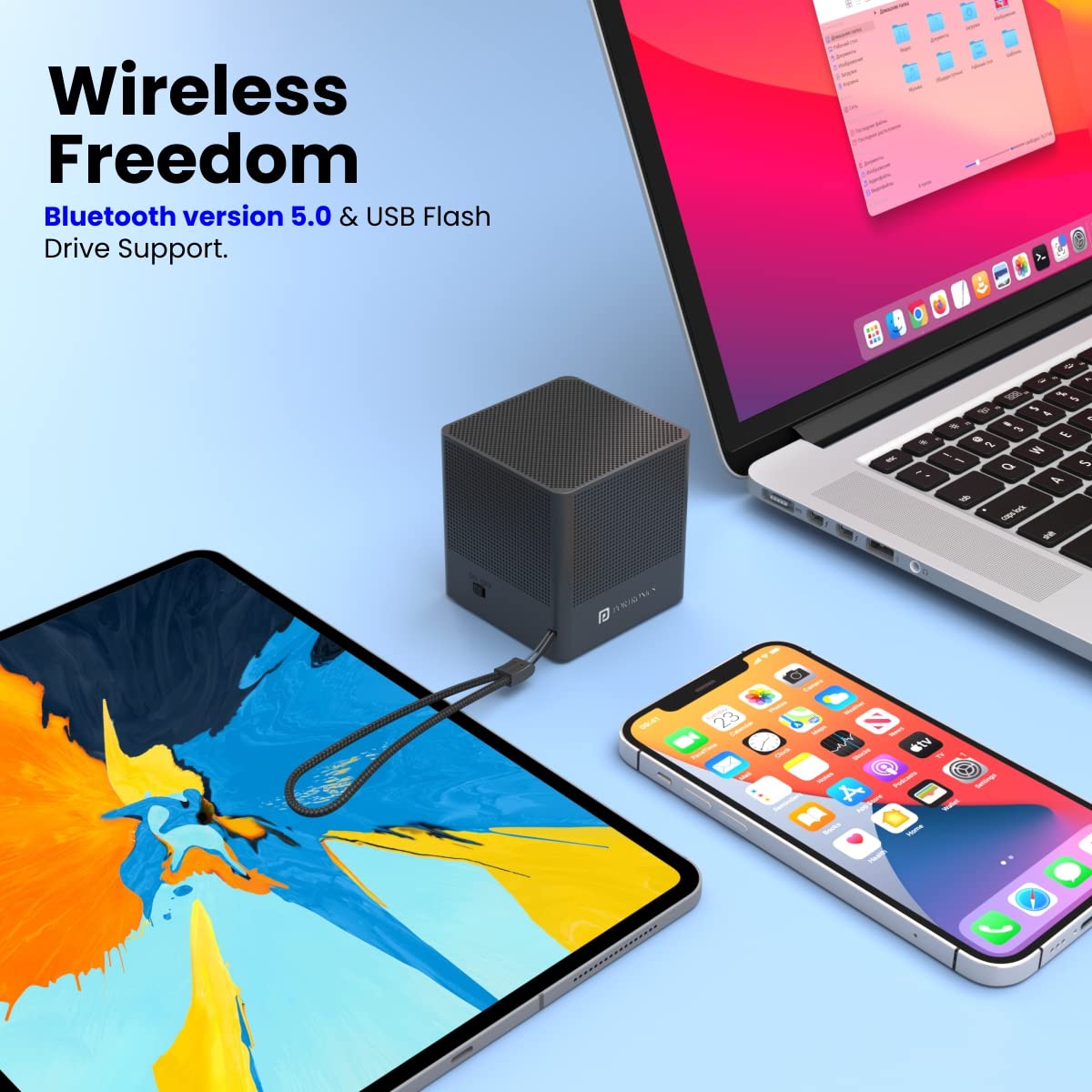 Portronics Bounce 2 – 5W Portable Bluetooth Speaker - 1399