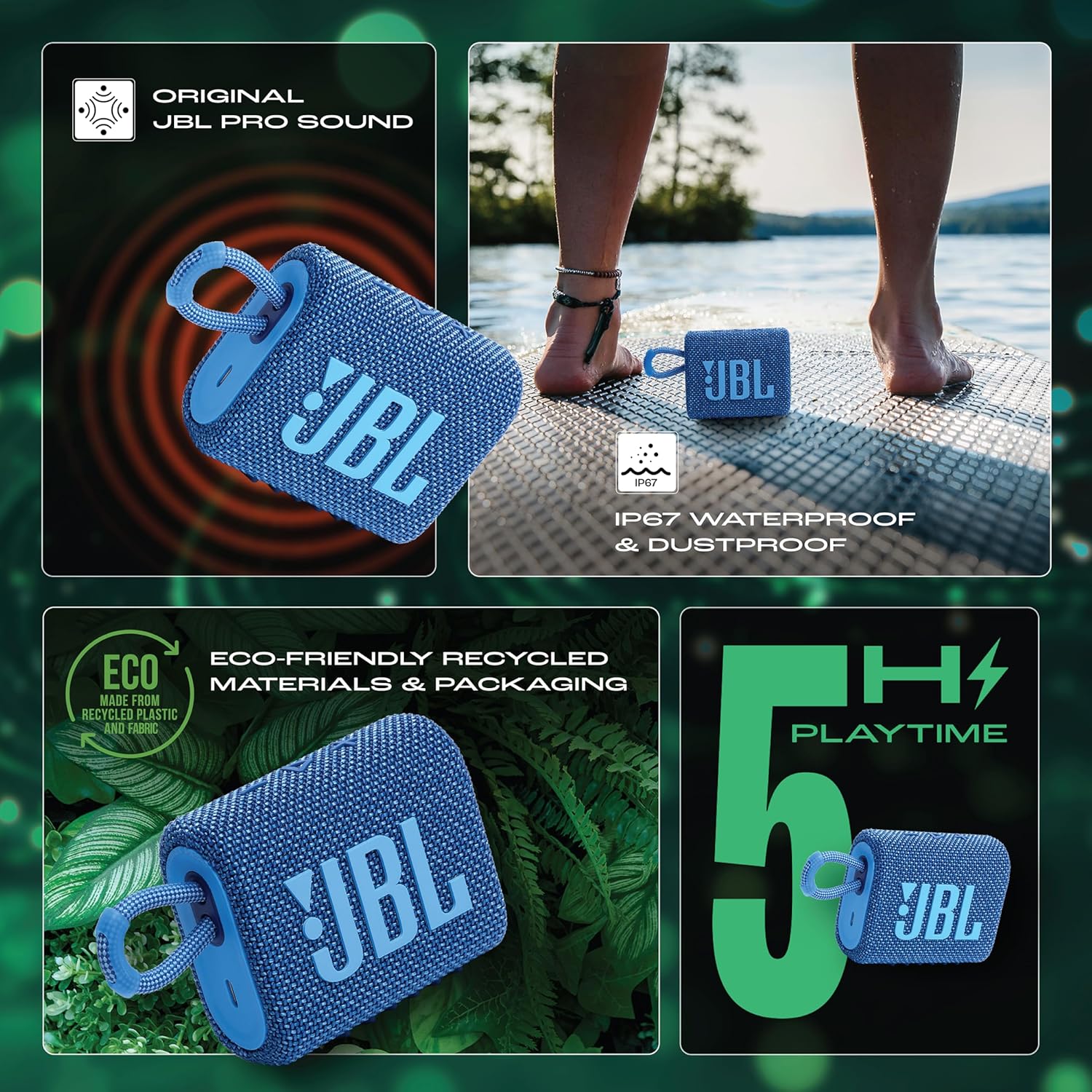 JBL GO 3 Eco – Bluetooth Speaker - 1418
