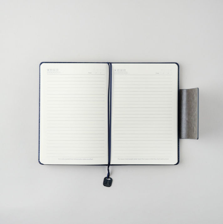 LEATHERIDER THERMOMAG NOTEBOOK -BLUE - 216