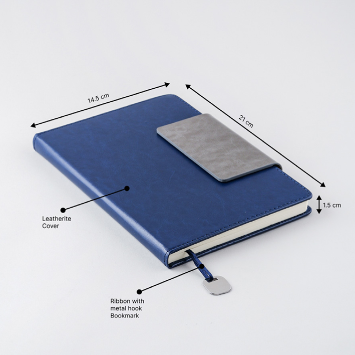 LEATHERIDER THERMOMAG NOTEBOOK -BLUE - 218