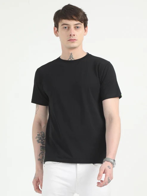 Organic EcoBlend Crew Neck Tee – Sustainable | Timeless Solid