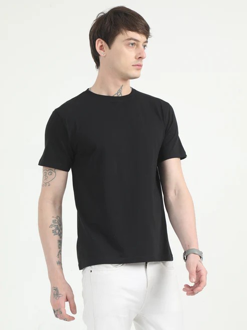 Organic EcoBlend Crew Neck Tee – Sustainable | Timeless Solid - 240