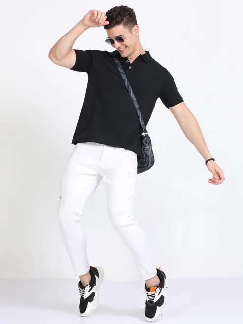 Sustainable Polo T-Shirt – Black | EcoSmart Collection - 249