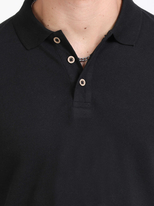 Sustainable Polo T-Shirt – Black | EcoSmart Collection - 250