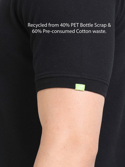 Sustainable Polo T-Shirt – Black | EcoSmart Collection - 256