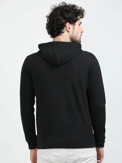 Sustainable Zip-Up Hoodie – Black | Eco-Essential Outerwear - 292