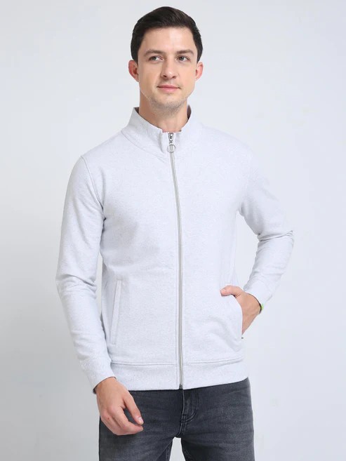 Sustainable Highneck Zipper Jacket   | Eco-Conscious. Everyday Essential.