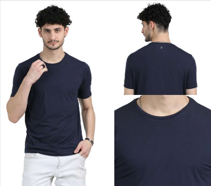 Signature Round Neck T-Shirt  | Rare Rabbit