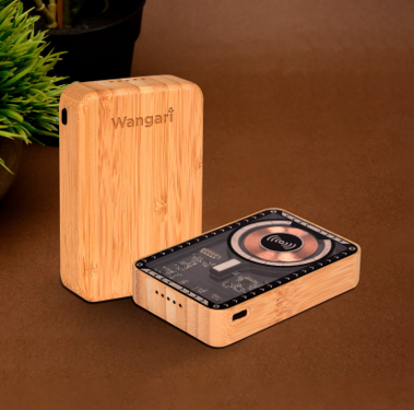 Juniper – Transparent MagSafe Bamboo Power Bank