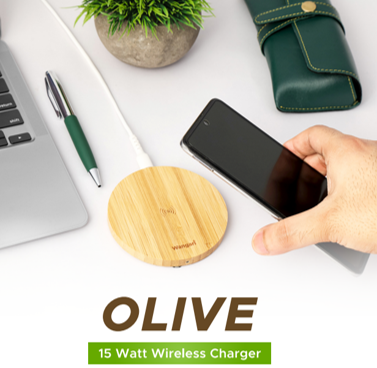 Olive Wireless Charger – Sleek & Hassle-Free Charging Solution