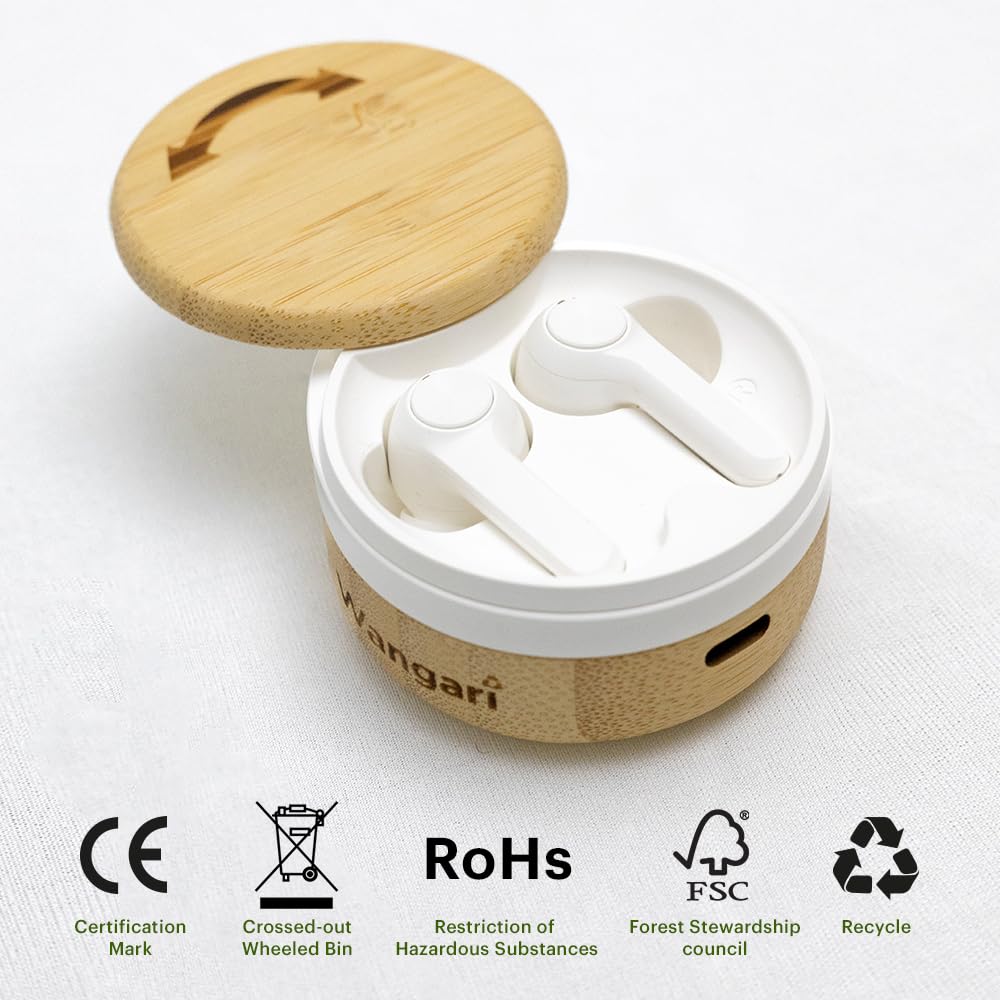 Cherry – 996 Bamboo Wireless Earbuds - 692