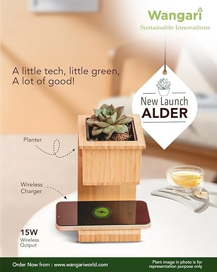 ALDER WIRELESS CHARGER WITH PLANTER - 725