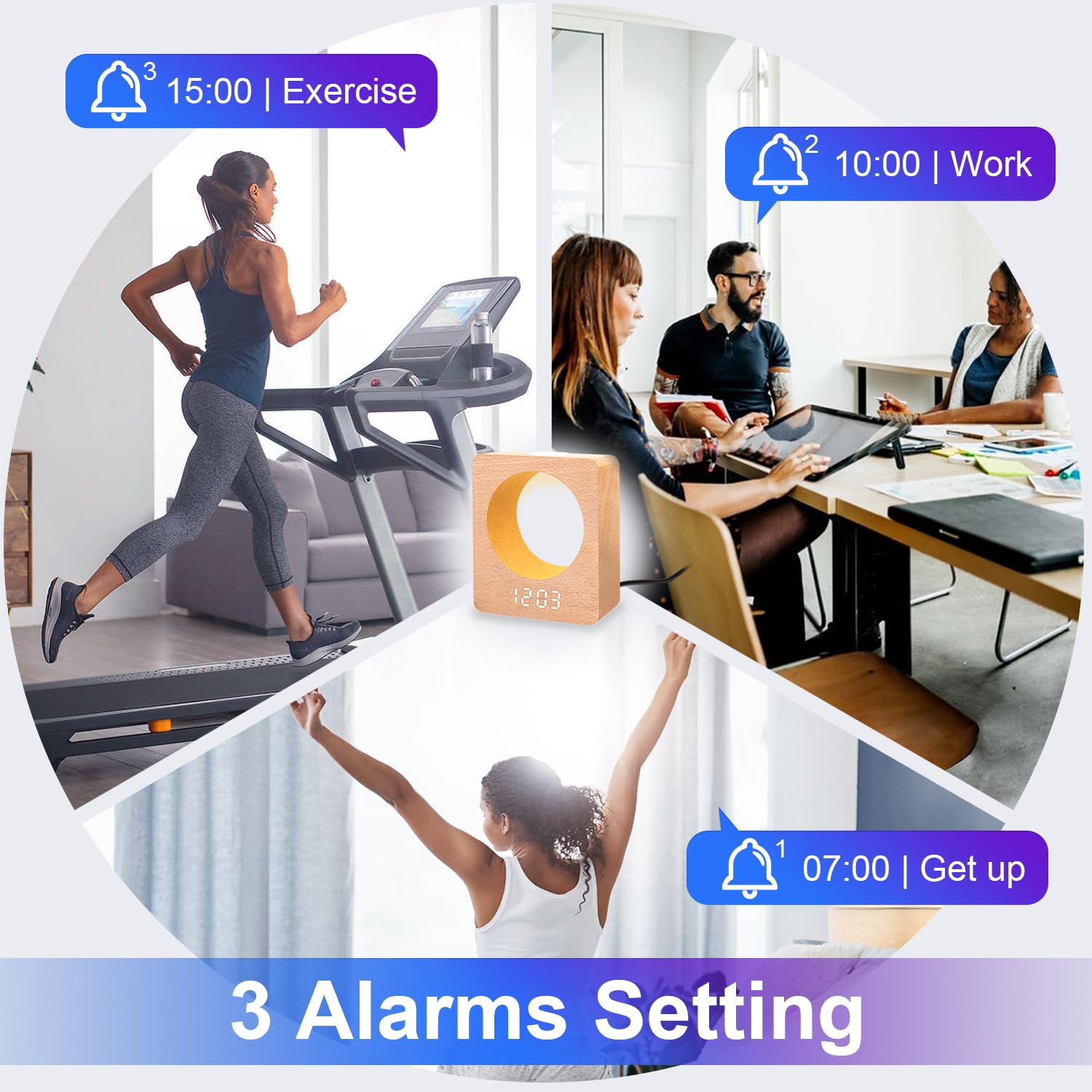 Digi Plant Cum Alarm Clock - 766