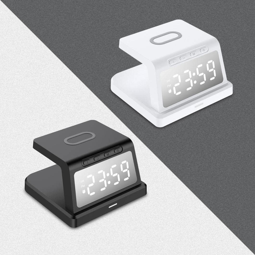 3-in-1 Wireless Charger with Digital Alarm Clock - 783