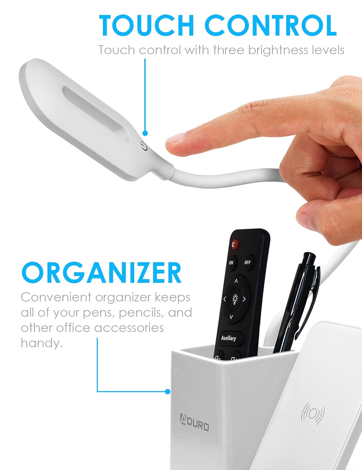 Desk Lamp Cum Wireless Charger - 806