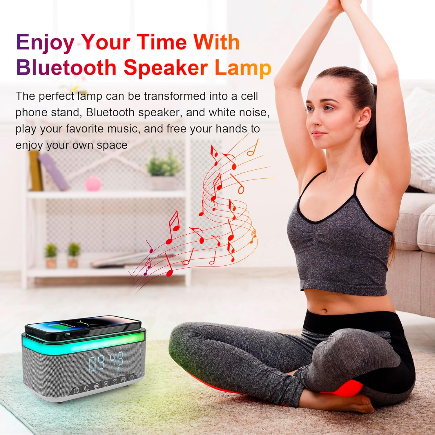 Wireless Charger & Digi Desk Clock - 813