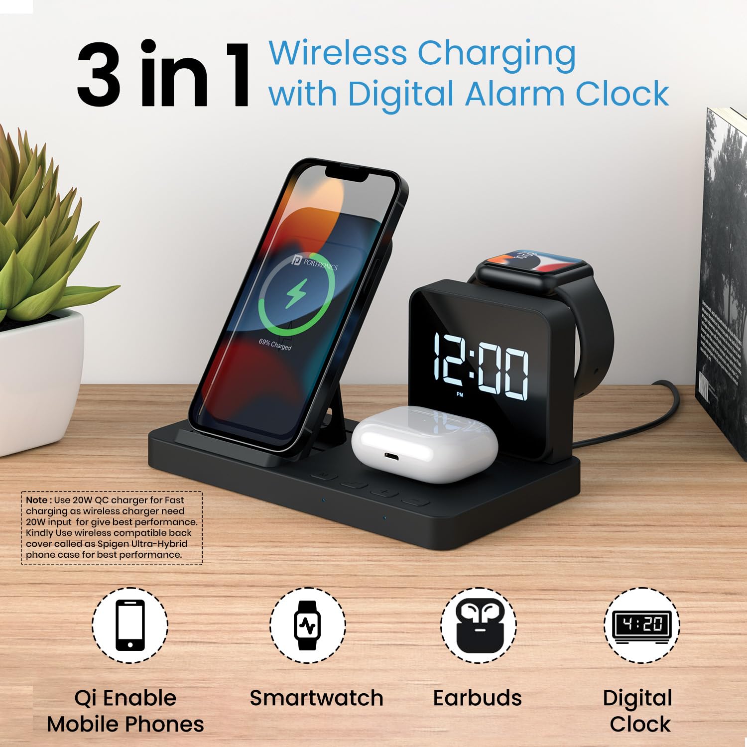Portronics Bella  Wireless Charger - 982